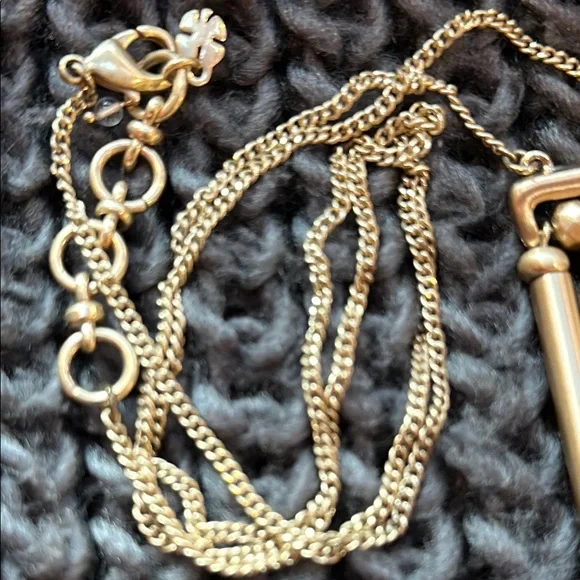 Lucky Brand Gold and Red Fringe Necklace - Picture 5 of 6